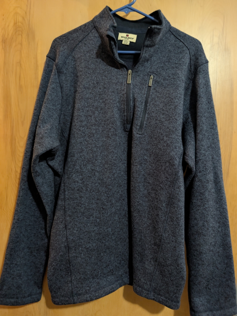 Woolrich Men's Charcoal Half-Zip Sweater